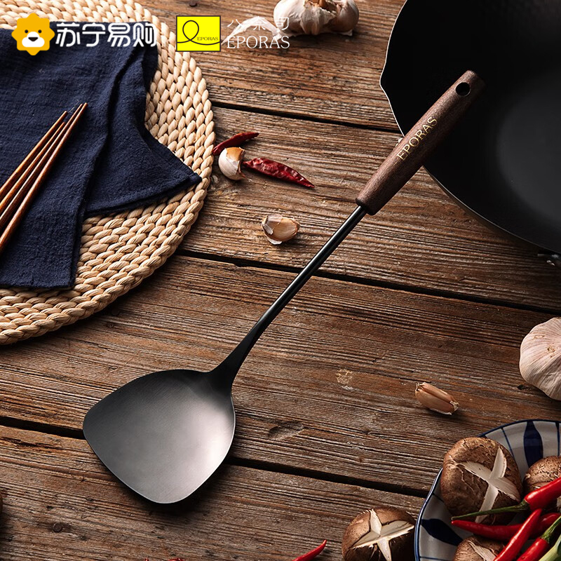 八奈司日式家用不锈钢铲子炒菜铲子厨具炒铲 锅铲