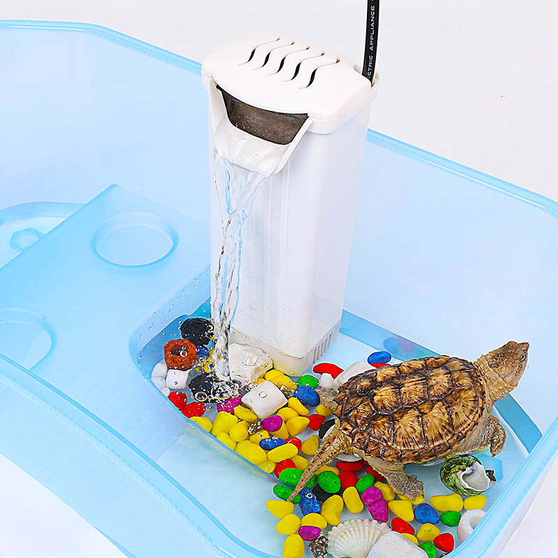低水位过滤器乌龟缸滤水器浅水鱼缸吸粪器三合一潜水泵高清大图
