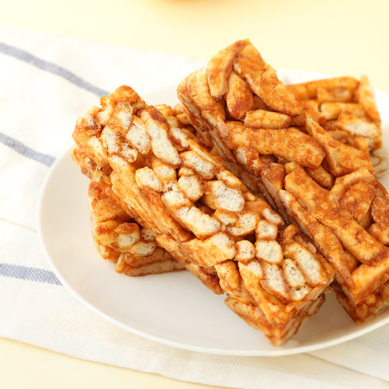 三只松鼠酥软沙琪玛独立小包香甜不沾牙黑糖味沙琪玛500g*10盒