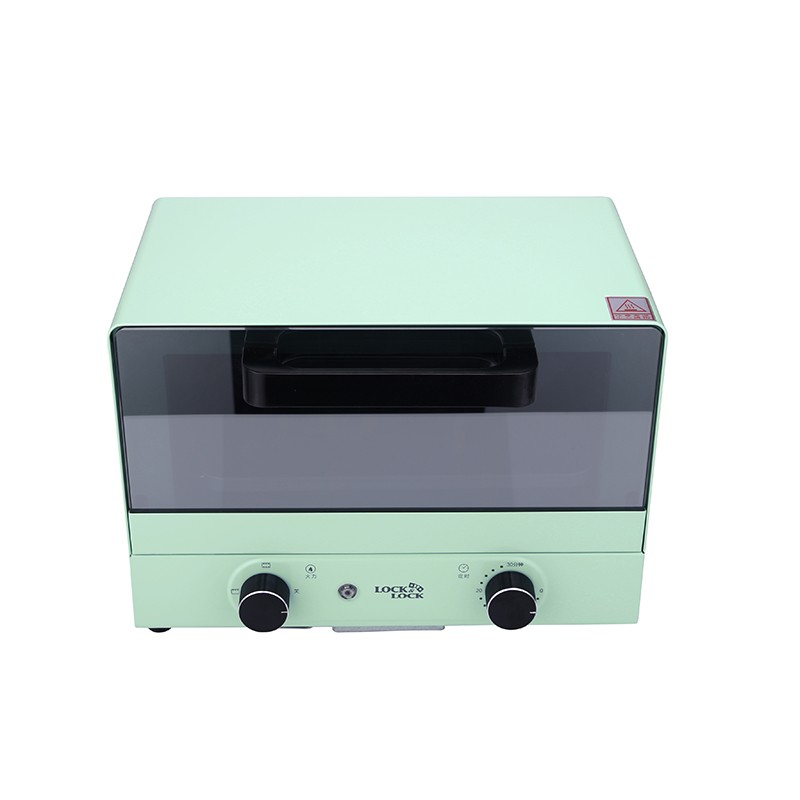 乐扣乐扣 电烤箱10L 家用小型烤箱多功能全自动蛋糕烘焙箱绿色EJO427GRN高清大图