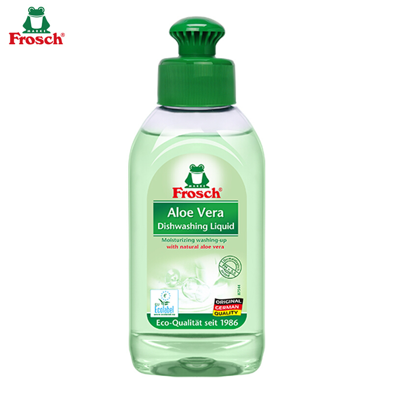 Frosch芦荟润肤浓缩型洗洁精100ml 气味天然 不伤手无残留 德国原装进口