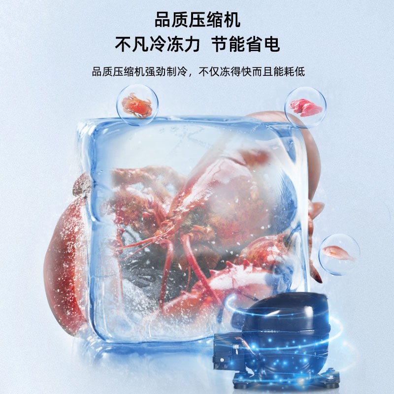 西科ZCD-E185S 端头柜 大容量 大型商场组合岛柜透明玻璃卧式展示柜 海鲜柜 速冻食品冷柜