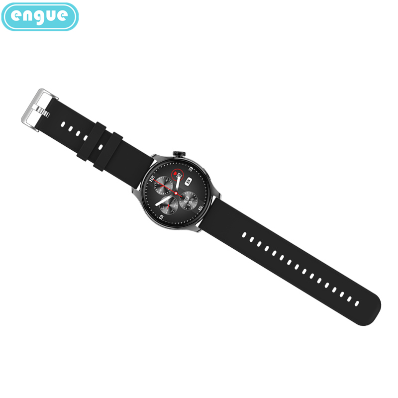 engue恩谷 全触屏血压心率智能手表 EG-TL02S(通话款)黑色高清大图