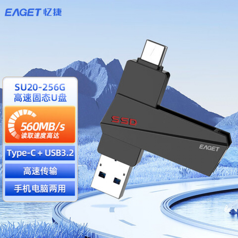 忆捷(EAGET) SU20 优盘 6GB 单位:个 锖色