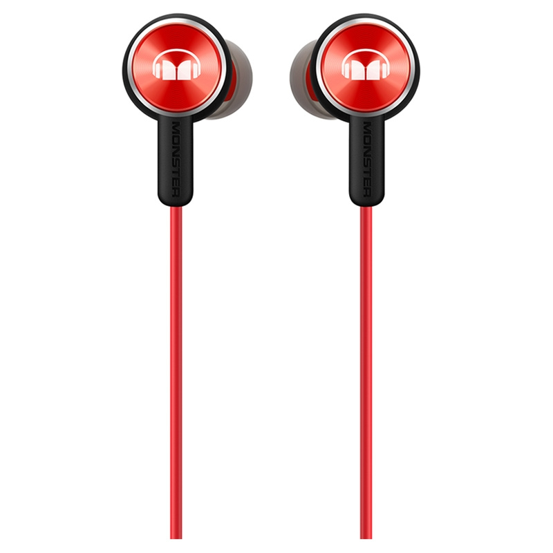 华为荣耀honor魔声耳机2am17重低音高保真立体声有线入耳式耳机熔岩红