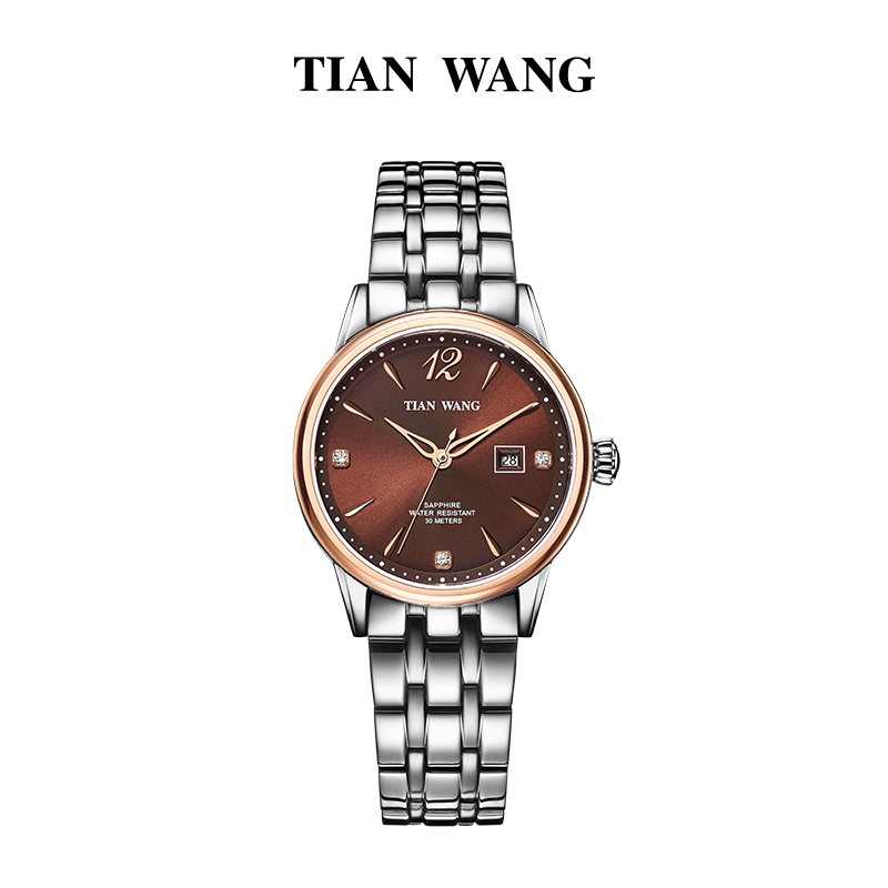 天王(tianwang)国产品牌 时尚简约石英表 女士 休闲商务女表31010