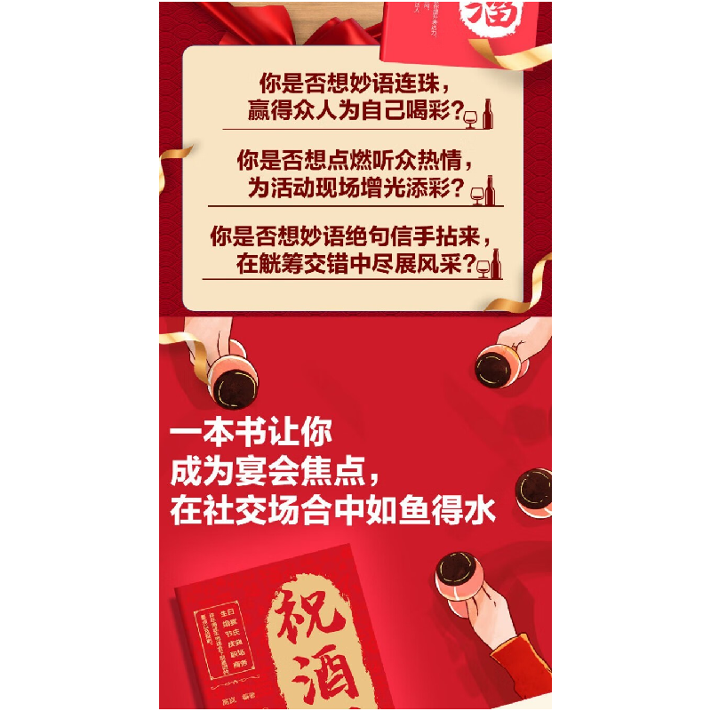 正版新书]祝酒词附赠顺口溜 高情商表达 酒桌文化人际交往职场应高清大图
