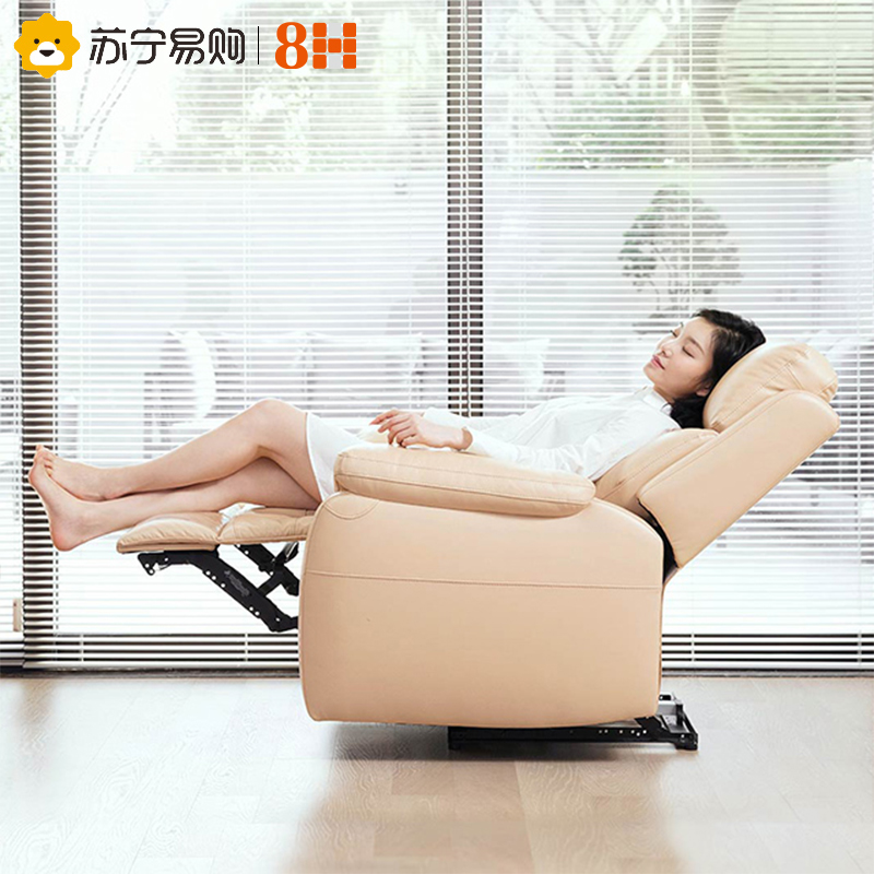 8H沙发 小米(MI)生态链真皮电动沙发 单人沙发影院多功能沙发懒人躺椅 真皮休闲智能电动沙发高清大图