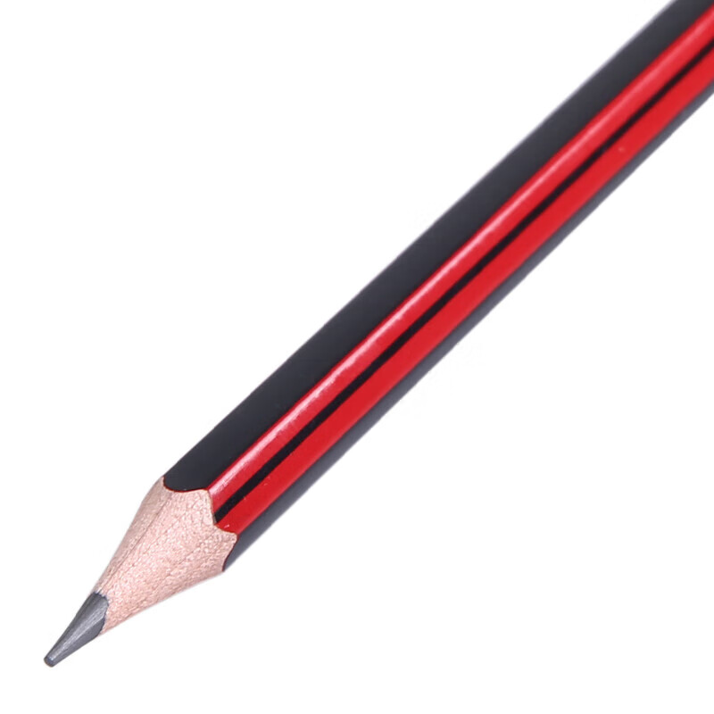 晨光(M&G)木杆铅笔AWP30802红黑抽条六角HB高清大图