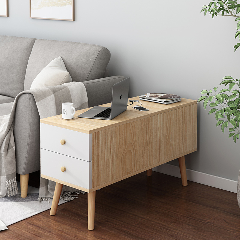 北欧边几沙发边柜小户型现代简约客厅侧边角柜多功能储物柜子图片 高清实拍大图 苏宁易购