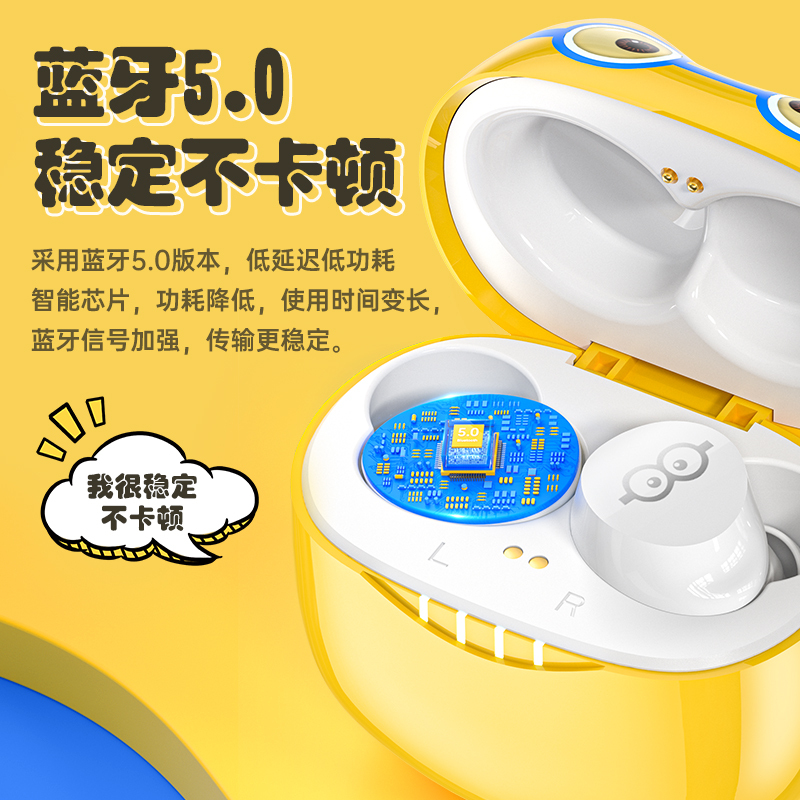 Lenovo/联想无线蓝牙耳机女生入耳式高端可爱卡通降噪高音质生日礼物送女友适用苹果小米2021年迷你隐形