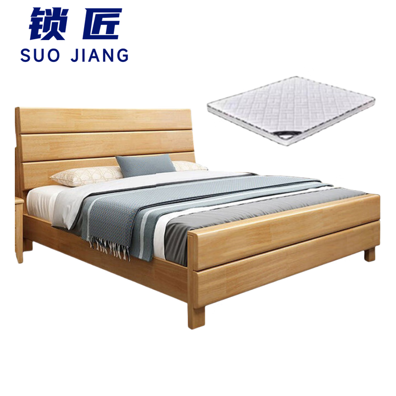 锁匠 床+床垫1.2*2m套高清大图