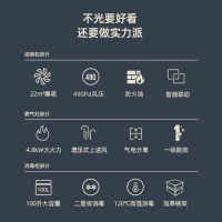 长虹(CHANGHONG) 家用集成灶消毒柜大容量烘干碗柜环保灶自动清洗油烟机侧吸式大吸力烟灶消一体机套装天然气