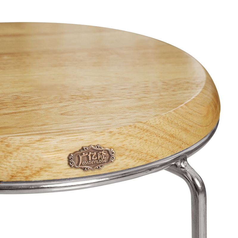 广亿隆简易办公椅圆凳子板凳便携椅子可叠放高清大图