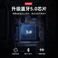 联想(Lenovo)蓝牙耳机 LP7白色 真无线运动蓝牙耳机 挂耳式狂甩不掉运动防脱落高音质通话双耳耳塞