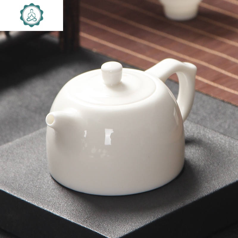 德化陶瓷茶壶白瓷功夫茶具整套家用手工羊脂玉西施壶过滤泡茶单壶 封