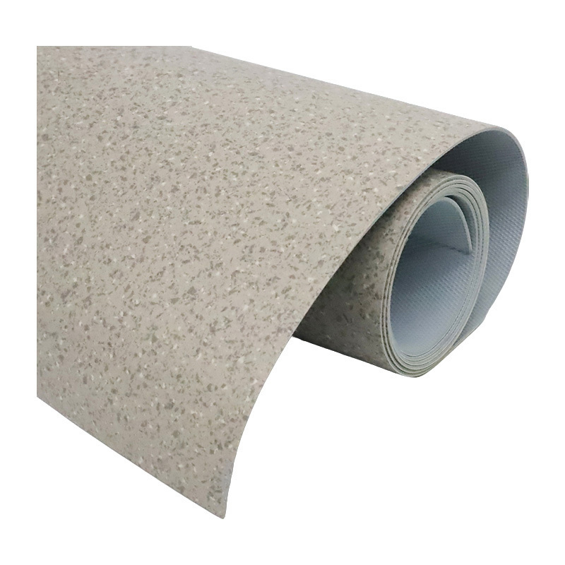 天空桥 PVC地板革 浅灰碎石纹2.0mm含安装 平方米高清大图