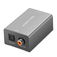绿联 数字光纤同轴转3.5mm音响/耳机 模拟音频转换器 APPLE TV/小米电视同轴接口转接 30360