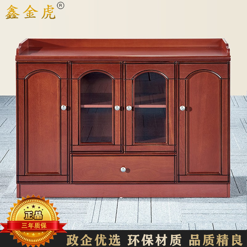 鑫金虎 茶水柜油漆中式贴木皮餐边柜 1200*400*850mm