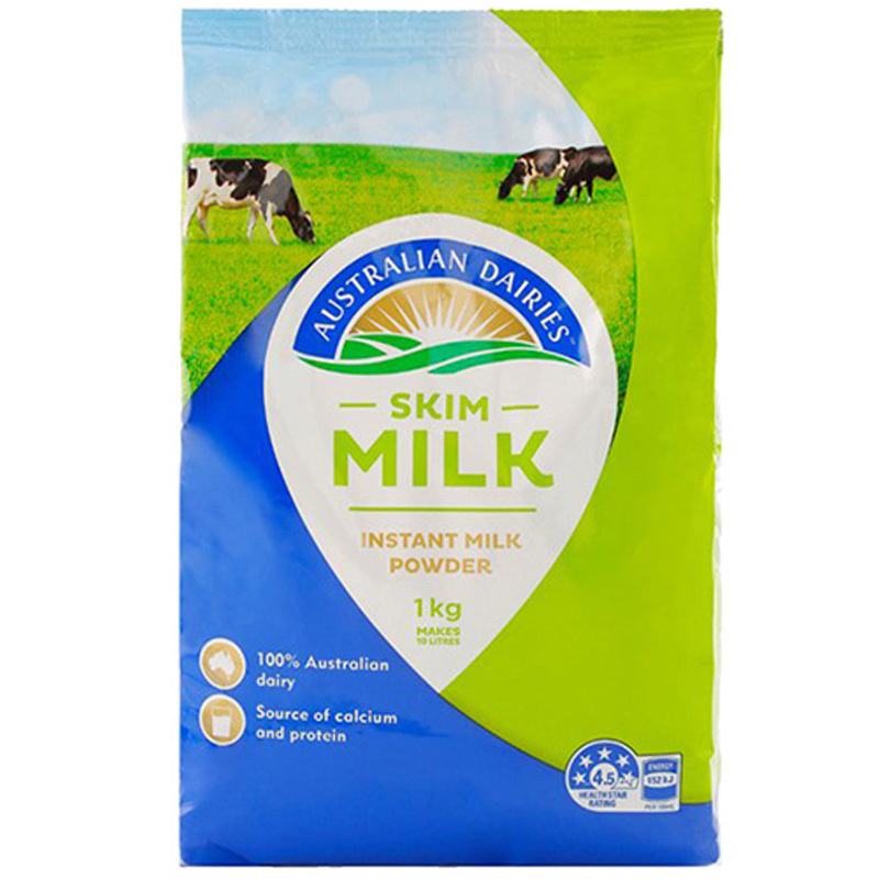 【天然无添加】恒天然（Australian Dairies）成人脱脂奶粉 1000g/袋 成人奶粉 澳大利亚进口