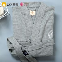 洁丽雅五星级酒店会所浴袍 男女情侣睡袍纯棉毛圈吸水速干裕衣