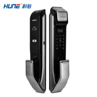 HUNE科裕智能锁 推拉式家用指纹锁 防盗门密码锁 电子锁大门锁 X80(幻影银)网络版
