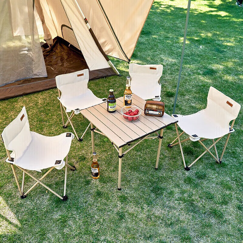 尚烤佳HB-223铝合金桌椅五件套高清大图