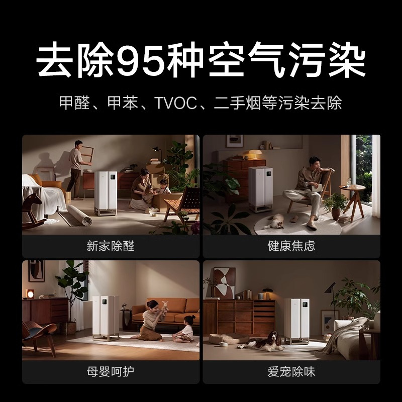 小米(MI)全效空气净化器 Ultra增强版 分解式除甲醛除菌PM2.5 米家净化机 隔绝过敏源固态甲醛传感器高清大图