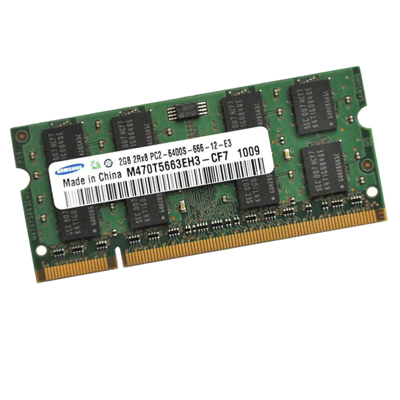三星(SAMSUNG)原厂DDR2 2G 800Mhz笔记本 内存条PC2-6400S 兼容667/533