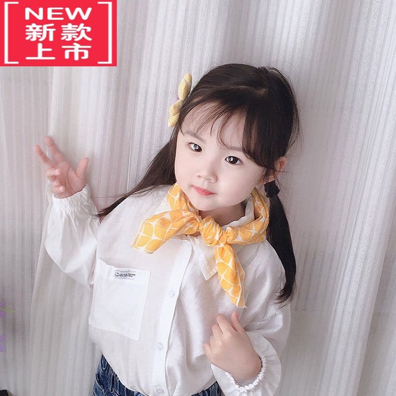 可莉允儿童围巾春秋冬保暖方巾领巾男女童防风婴儿棉宝宝小孩可爱围脖毛巾图片