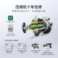 商场同款 LG冰箱F528S13 家用530升双风系法式十字四门对开门电冰箱 多维风幕 线性变频 风冷无霜