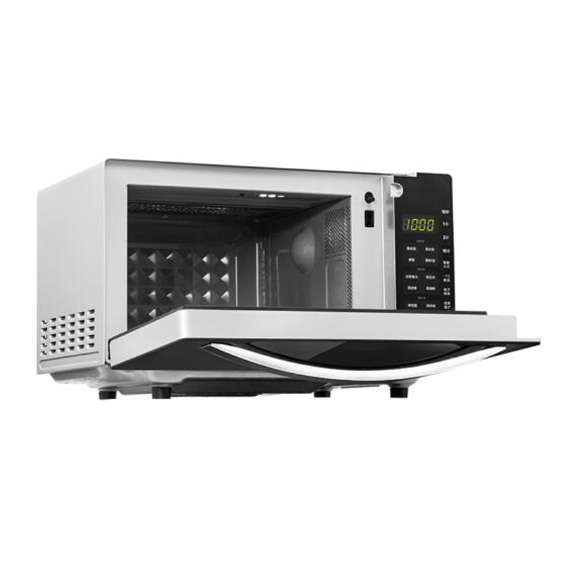 美的/Midea M3-208E 智能湿度感应20L加热黑色烧烤功能光波功能微波定时功能家用变频微波炉光波烧烤一体平板