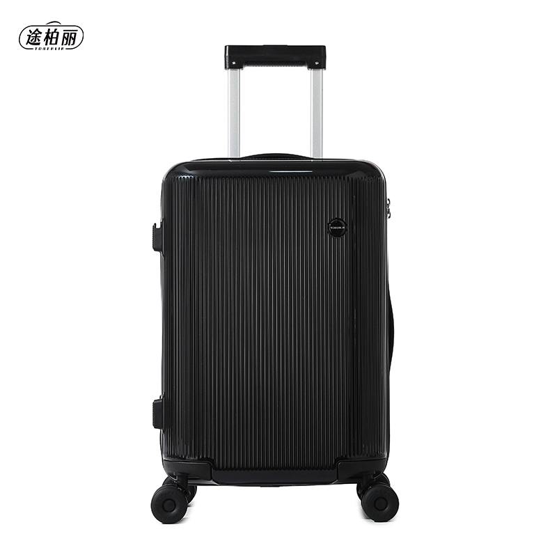 途柏丽TOBERLIR 拉杆箱 T0269 -20 轻音万向轮大容量旅行箱行李箱 黑色 20寸高清大图