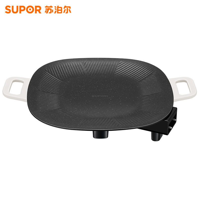 苏泊尔(SUPOR)韩式烤肉盘烤肉锅电烤盘家用多功能锅电烤炉1400W大功率轻油少烟不粘烤肉机GJ3535P802高清大图