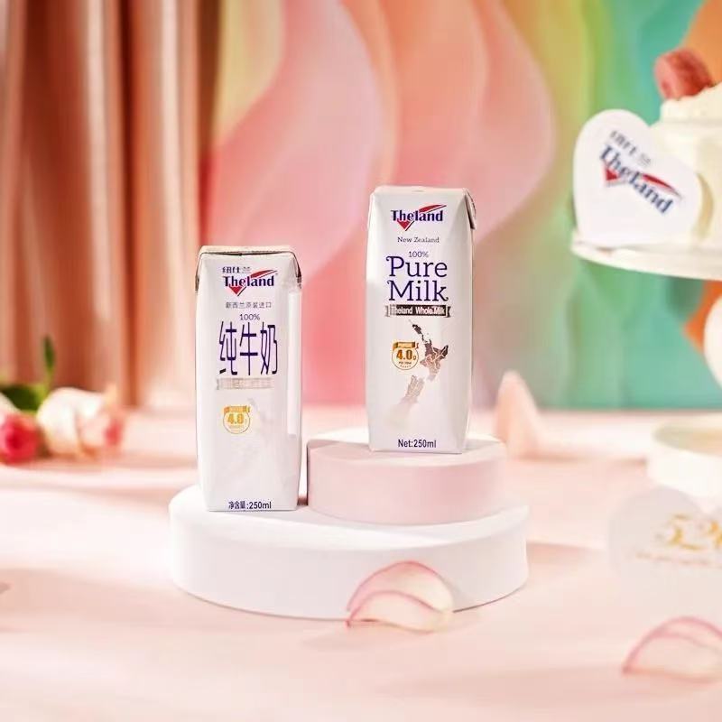 新西兰原装进口纽仕兰4.0蛋白质高钙早餐全脂纯牛奶250ml*24盒高清大图