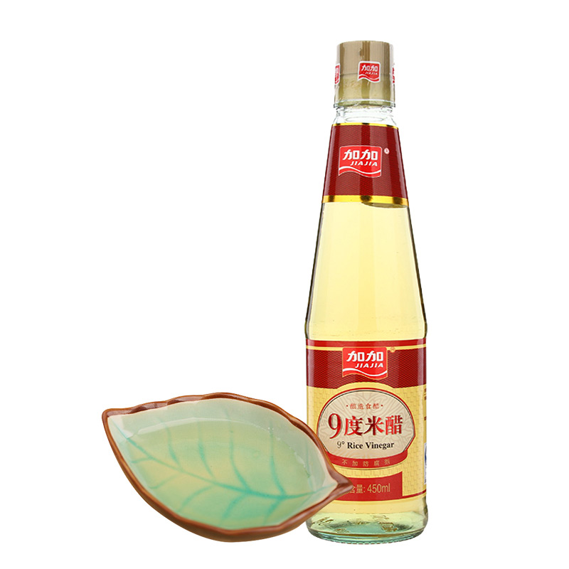 加加9度米醋450ml瓶调料配料炒菜蘸料醋加加出品