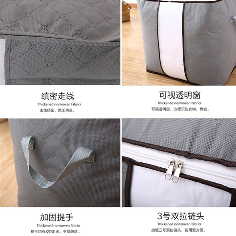 收纳袋整理袋衣服棉被搬家行李打包超大衣物防潮储物装被子收纳袋 三维工匠高清大图