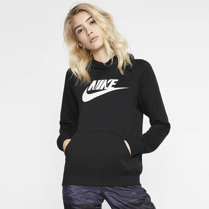 nike耐克女子21秋冬新款休闲运动套头连帽保暖卫衣bv4126010