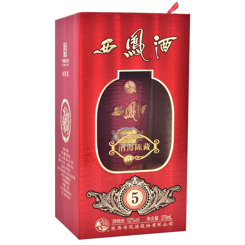 西凤酒 52度 酒海陈藏(5) 绵柔凤香型白酒 单瓶装375mL