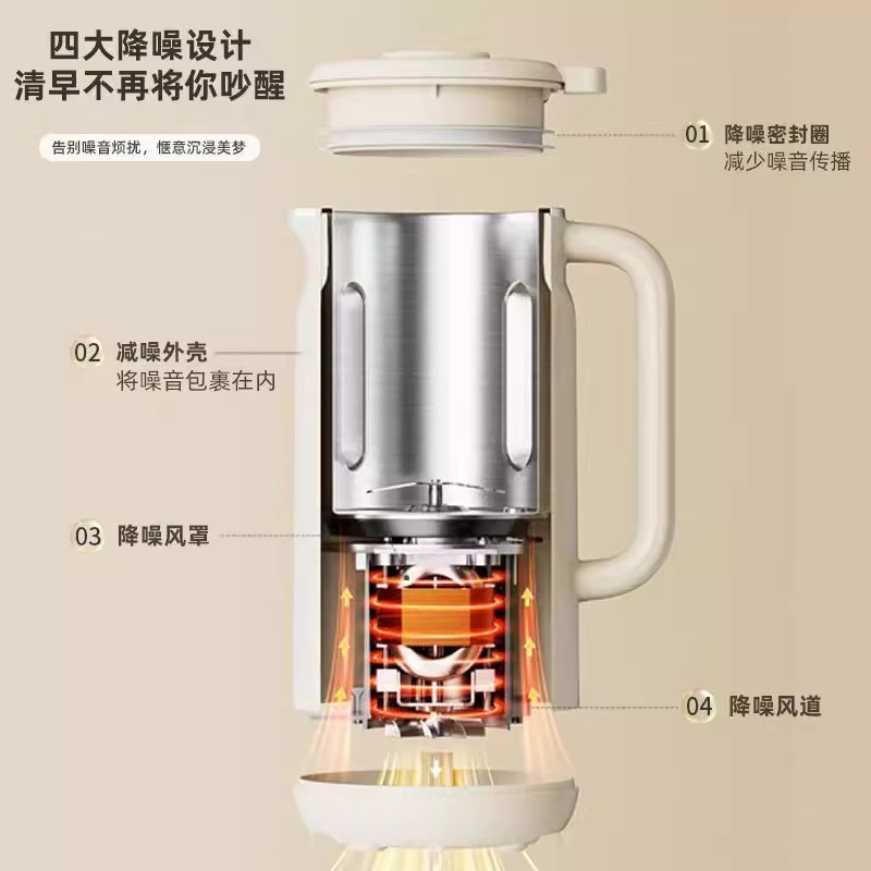 小熊豆浆机家用全自动破壁机免过滤多功能高清大图