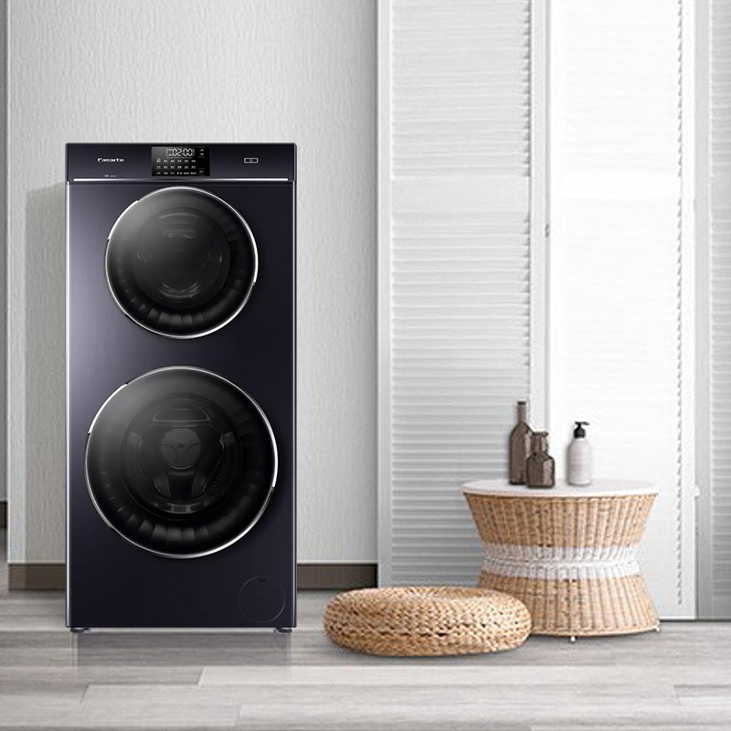 卡萨帝12kg双子双层复式滚筒洗衣机智能变频分区全自动家用c812p3u1