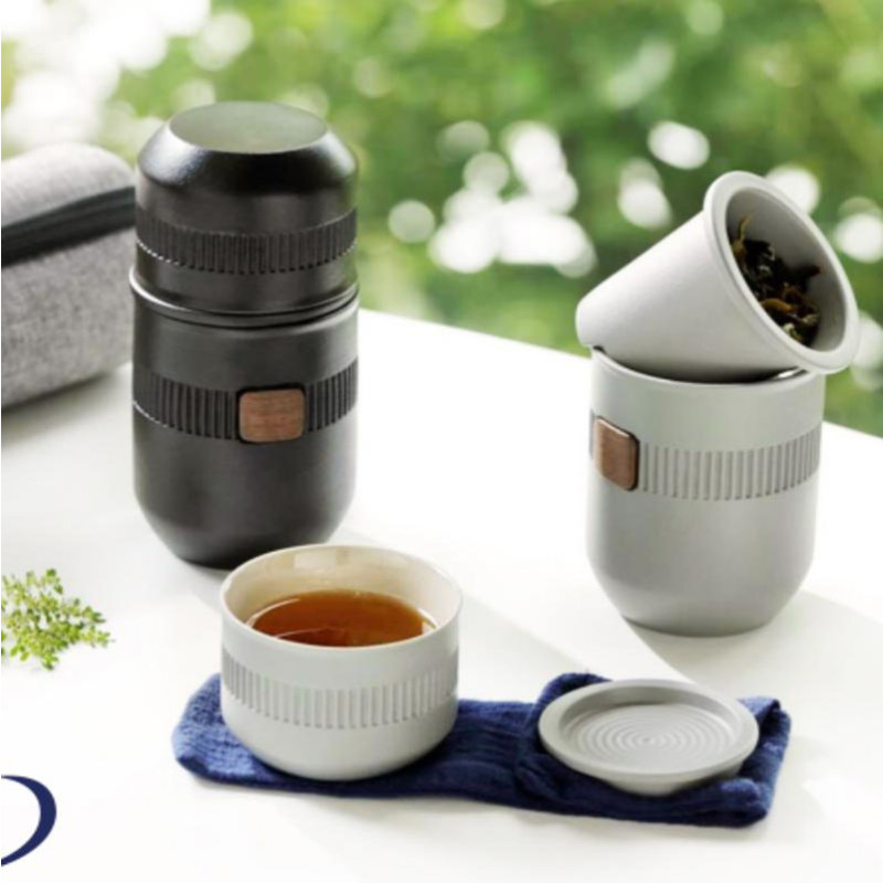 陆宝 合意乐享杯 主杯(壶)×1,副杯×1,茶格×1,茶格垫×1,携行袋×1,小茶巾×1