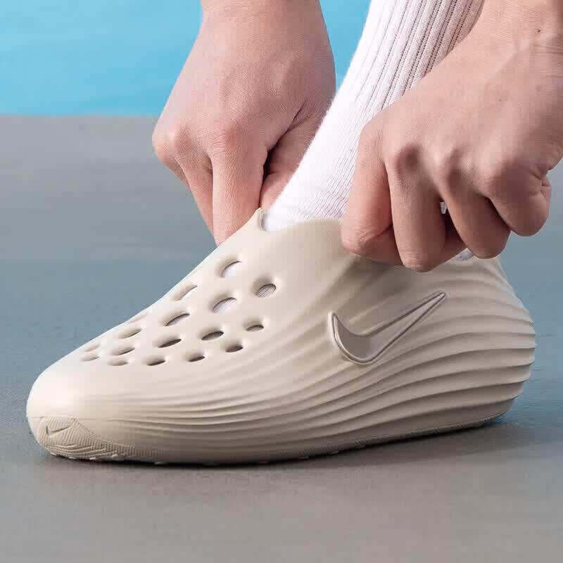 Nike耐克洞洞鞋男女鞋新款Rejuven8一脚穿包头凉鞋HV5060-100 ZP高清大图