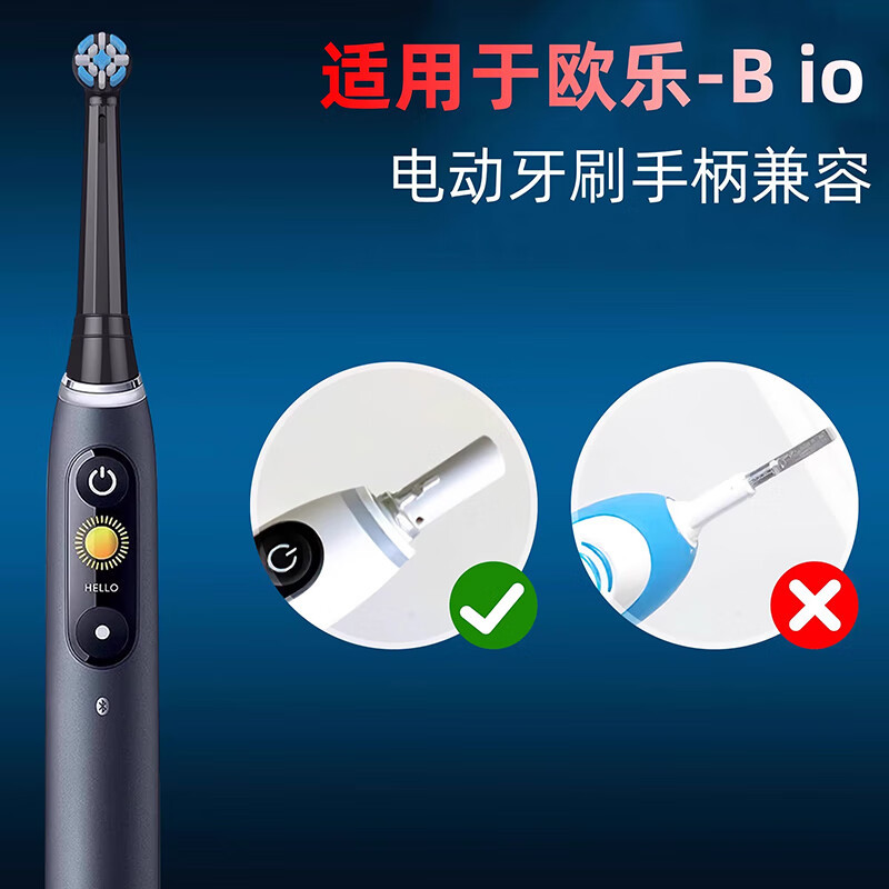 适配OralB欧乐B电动牙刷头io系列io2/3770专用替换头高清大图