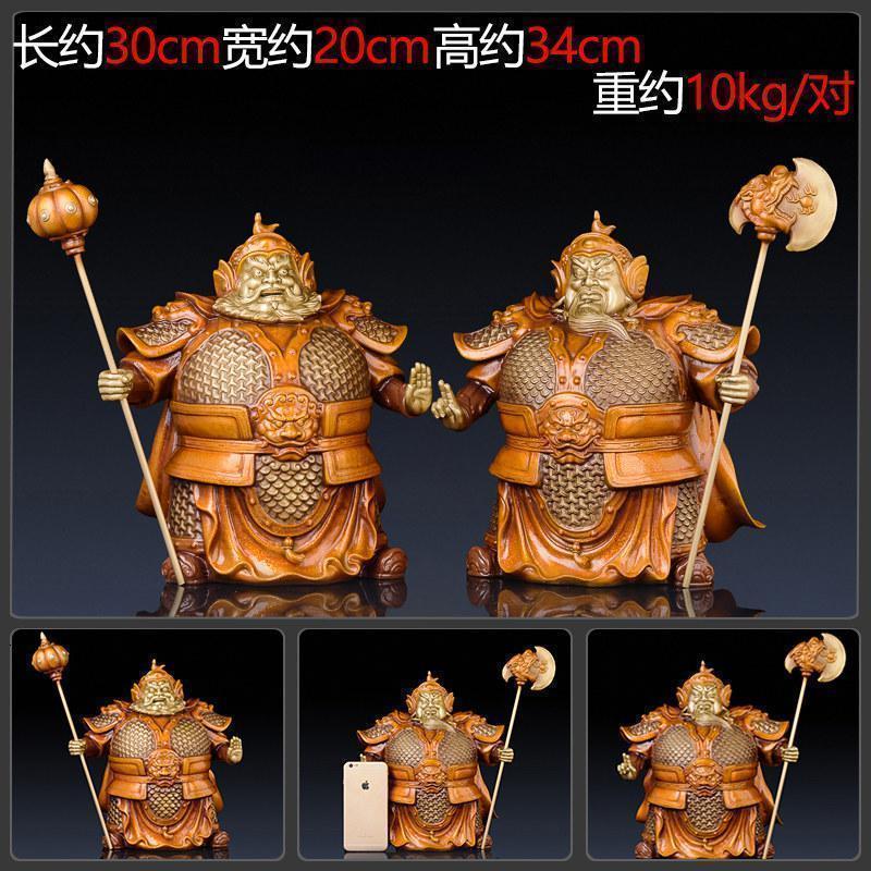 美帮汇哼哈二将摆件 铜护法神家居饰品礼品高清大图