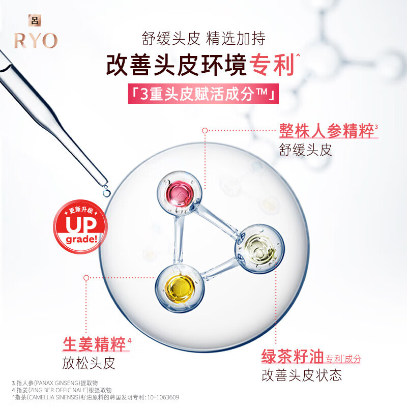 吕(Ryo)控油蓬松保湿柔顺顺滑 粉红吕1洗1护组合400ml*2(控油蓬松)高清大图