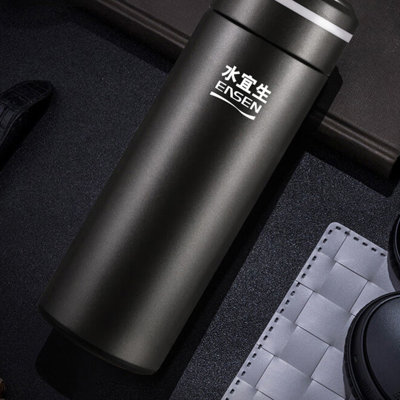 水宜生保温杯430ml加厚杯身生态微碱控温商务U371(随机发货)高清大图