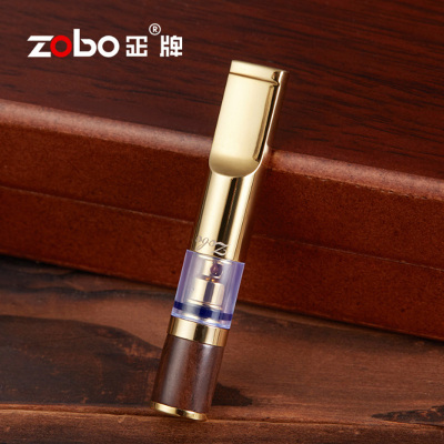 zobo正牌实木烟嘴过滤器男女士烟嘴清肺循环型可清洗健康檀木净烟器