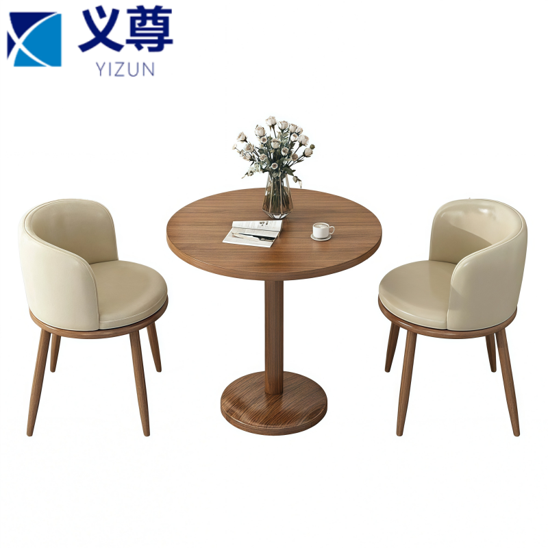 义尊 接待桌椅 圆桌 套高清大图