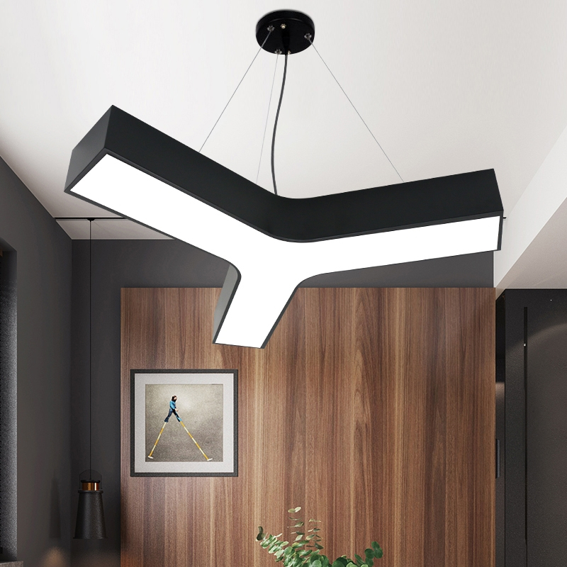 六边形拼接办公室灯闪电客led健身房网吧现代简约创意超市工业风吊灯